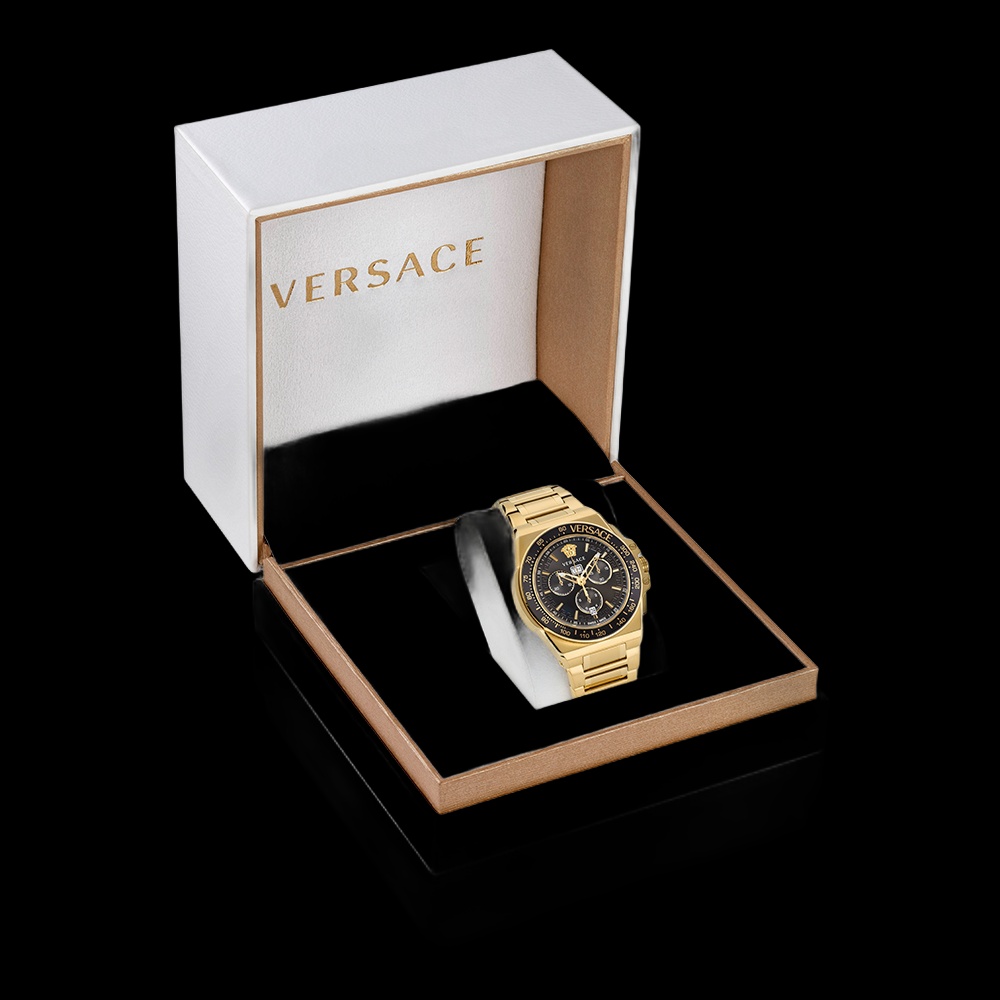 GRECA EXTREME CHRONO presented in its Versace box